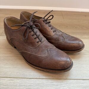 Men's Frye John Addison Oxford Lace Up Shoes, Brown